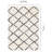 Simple Shag White Black Trellis Indoor Area Rug-41557121