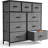 39.37'' W 9-Drawer Fabric Dresser with Wood Top, Storage Chest-1051352644