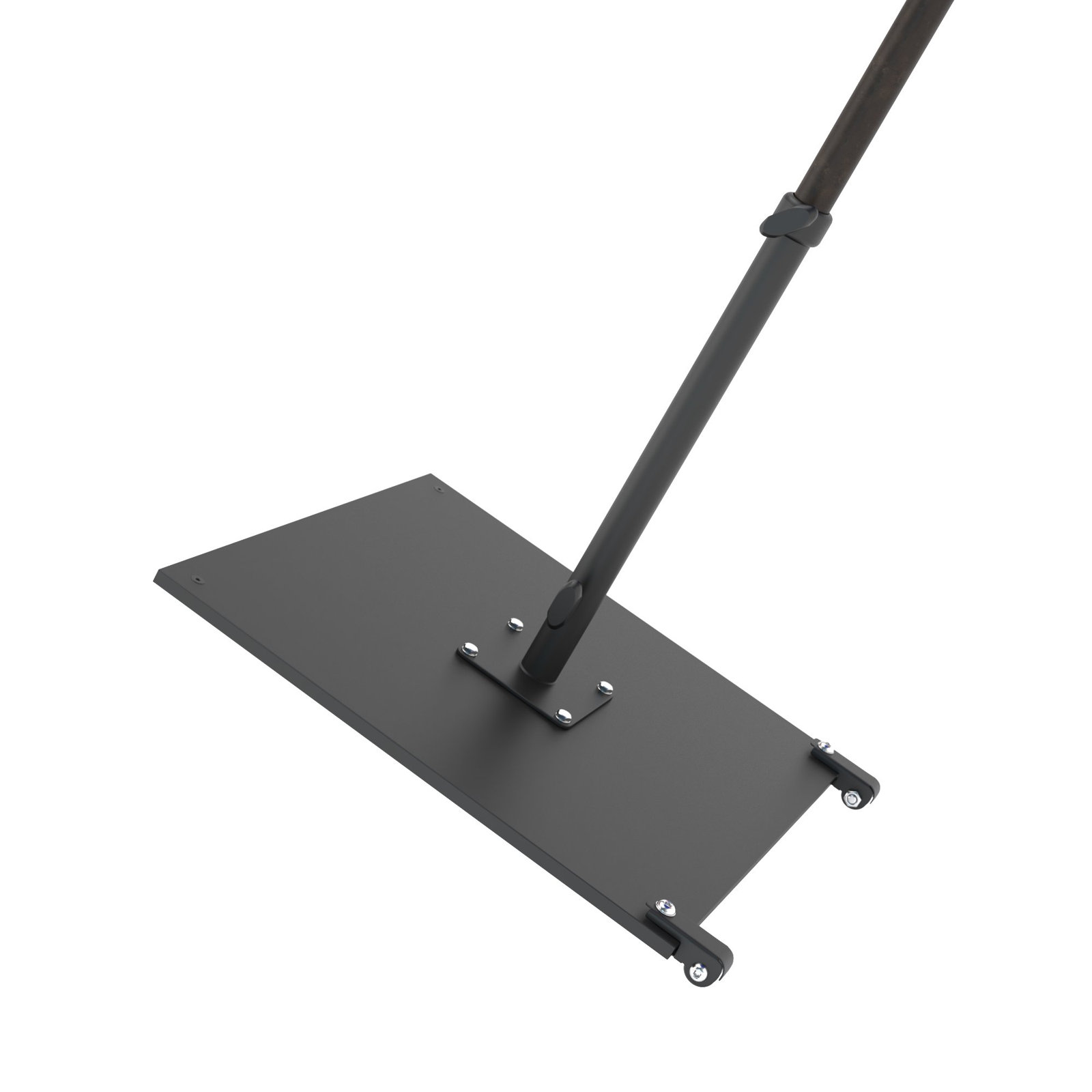 Steel Umbrella Base with Wheels, Black