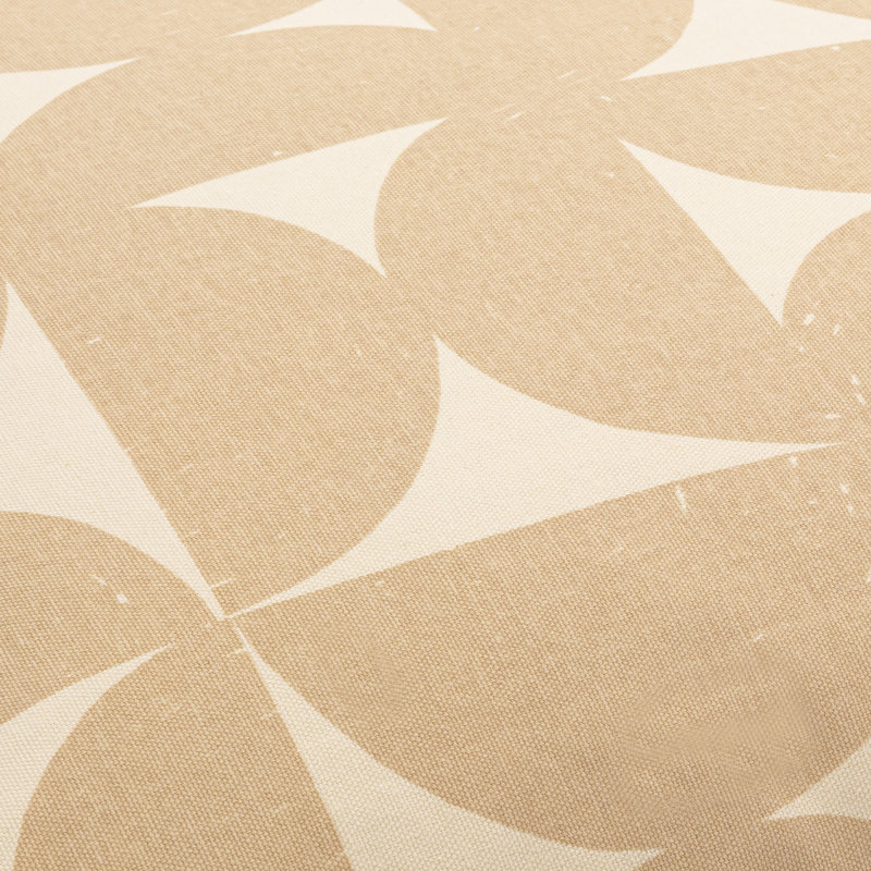 Housse de coussin Saritha Natur, 20 po x 20 po, Brun clair / beige