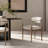 Jimmie Mixed Material Upholstered Dining Arm Chair