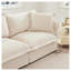 Canapé modulaire à housse avec repose-pieds convertible Cloud