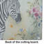 Zebra Glass Cutting Board Large