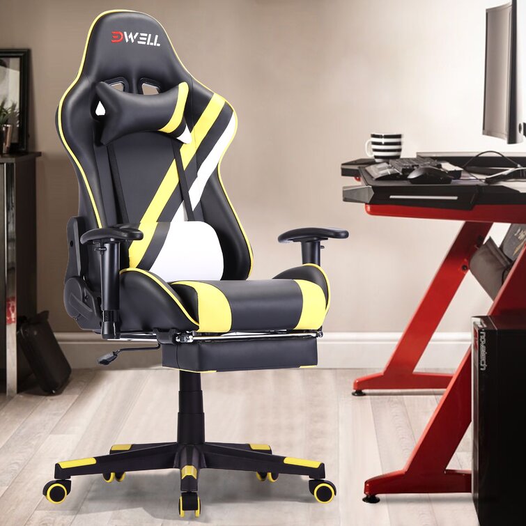 EDWELL Ergonomic Gaming Chair Leather Gaming Chair Function Lying Recliner  Seat Home Office Chair
