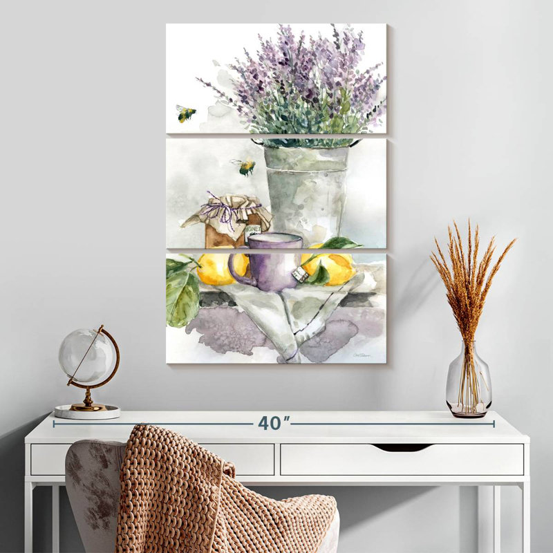 Thé Harnek lavande, citron et miel, H 32 po x l 20 po