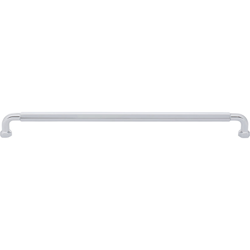 Dustin 5 1/16" Center To Center Bar Pull, 12" Center To Center, Polished Chrome