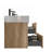 Grace 48'' Bathroom Vanity With Oak Engineered Quartz Sink And Soft Black Drawers, Wall Mounted Floating Bathroom Vanity For Modern Bathroom, Without Drainage And Faucet, KD-217292989-217292987-217292990