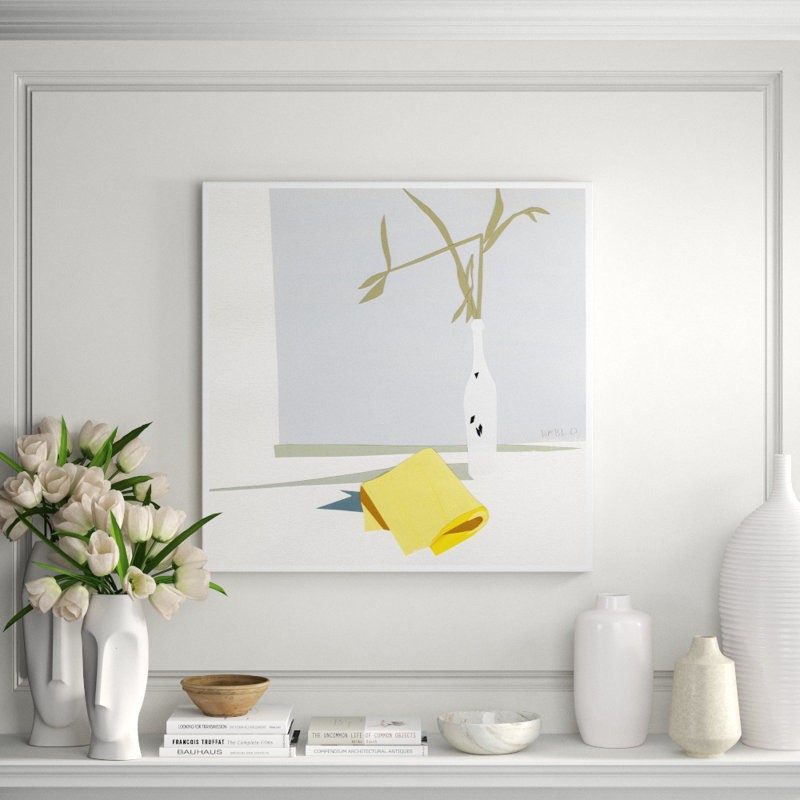 Yellow Napkin 1 Framed by Susan Hable