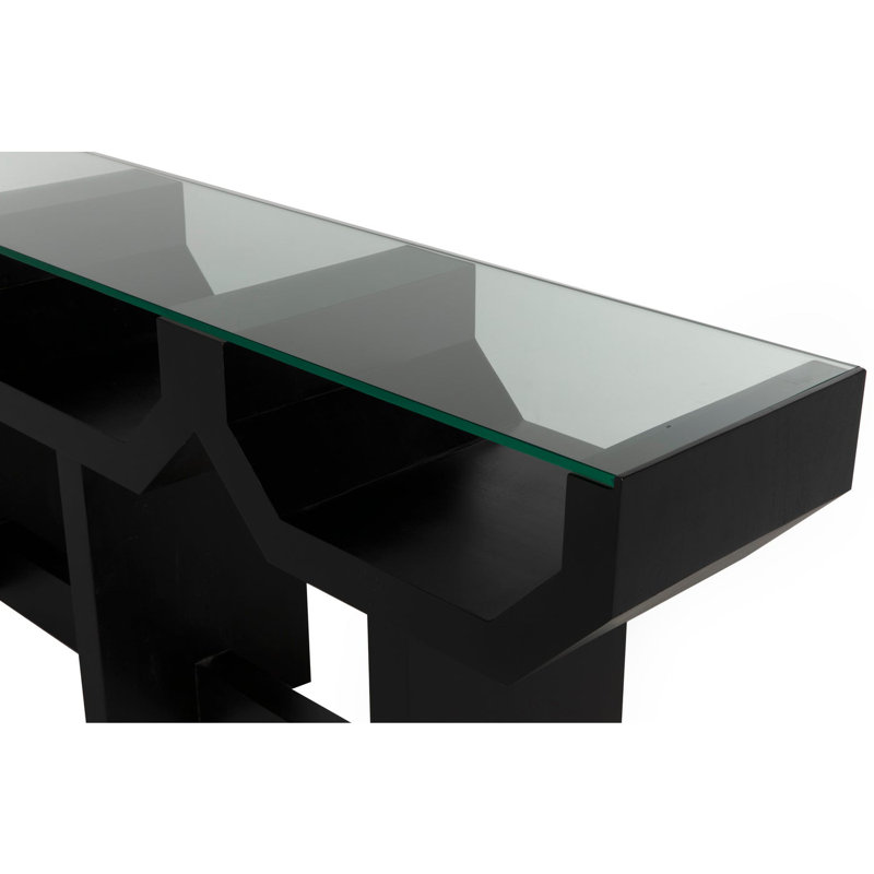 Ando 75'' W Glass Console Table