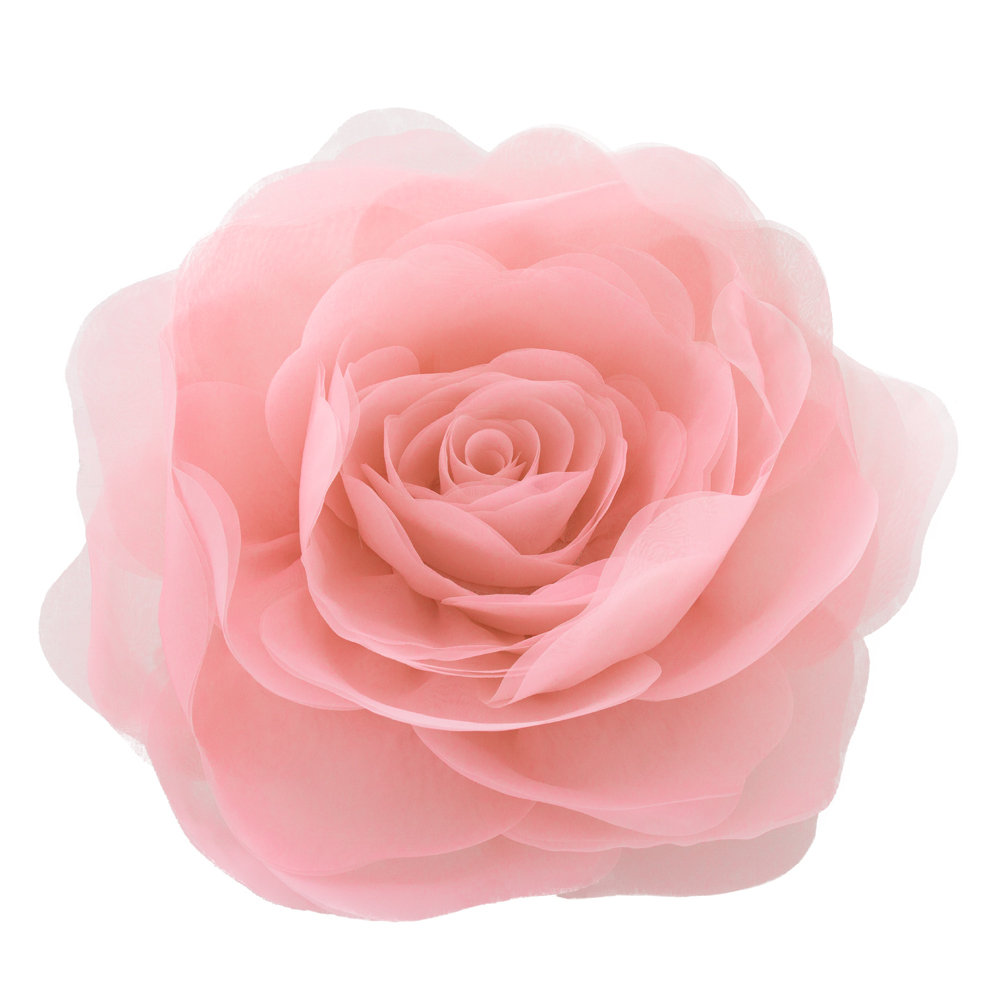 Simulation Rose Flower Throw Pillow Decorative Round Floral Accent Pillow Cover & Insert JWH 