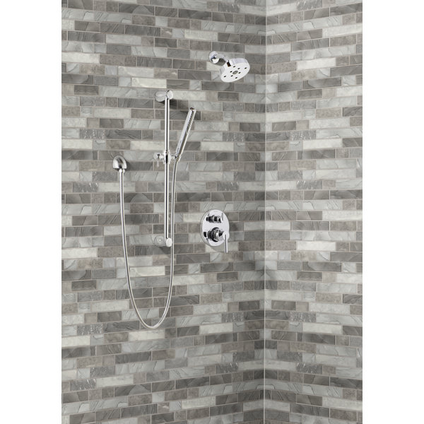 Montessa Voltaria Interlocking 12 in. x 12 in. Glossy Glass Mosaic Floor and Wall Tile