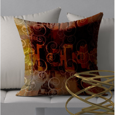 Damask Reversible Throw Pillow