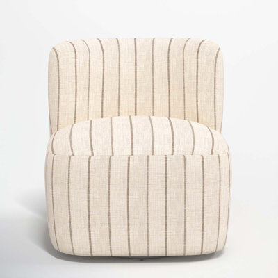 Mariza Upholstered Swivel Slipper Chair