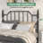 Queen Metal Bed Frames with 48'' Tall Headboard and Spindle Design, Heavy Duty Platform Bed with Under Bed Storag-987541586