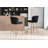 Cavill Upholstered Counter Stool with Metal Frame-1837340441