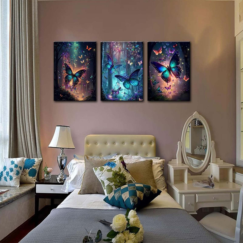 3 Piece Wrapped Canvas Print, 60 cm H x 40 cm W