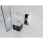 Meuble-lavabo mural avec lavabo en céramique et armoire d'appoint-114704739