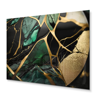 " Abstract Geode Green III "