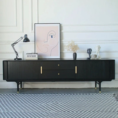 Antique home living room oak TV cabinet