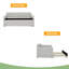 Lit de jour simple rembourré avec couchette escamotable simple et conception de chargement USB