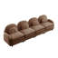 Canapé 4 places en tissu Camel