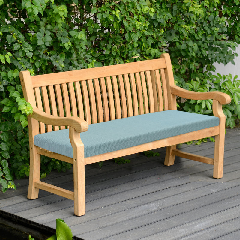 Outdoor 3'' Bench Seat Cushion, Cosette Mediterranean