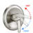 Drill-Free Stainless Steel Slide Bar Combo Rain Showerhead 7-Setting Hand, Dual Shower Head Spa System (Rough-In Valve Included)-124897407