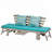 Hilman 78'' Wide Acacia Patio Sofa with Cushions