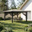 vidaXL Gazebo 210D Oxford with Silver Coating Outdoor Garden Shelter Shade Sun