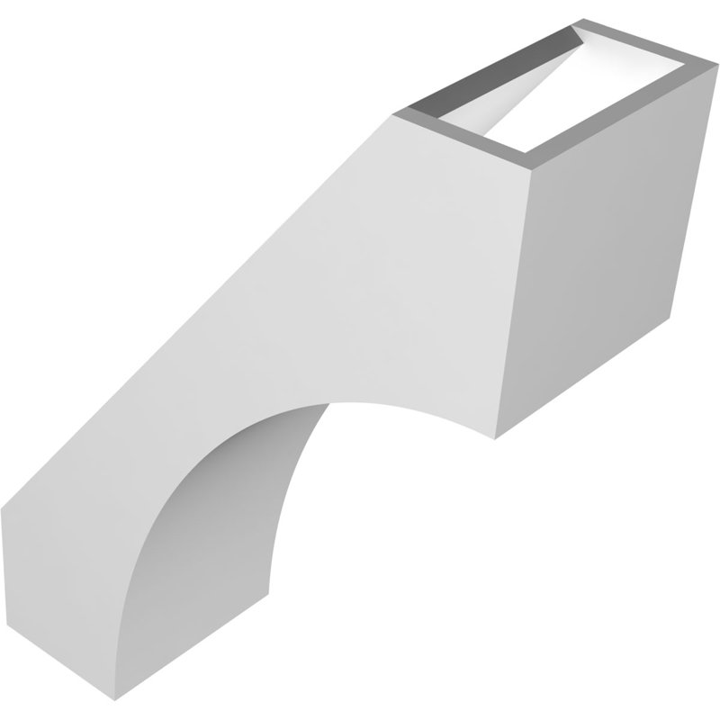 Attelle de genou en PVC de qualité architecturale Westlake, H 16 po x l 5 po x P 12 po