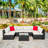 Slunce 6 - Person Outdoor Seating Group with Cushions-87396546