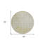 Tapis rond lavable 8 po