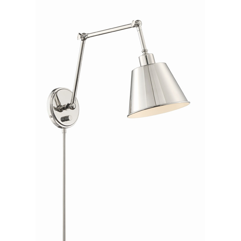 Allianah Swing Arm Sconce, Nickel
