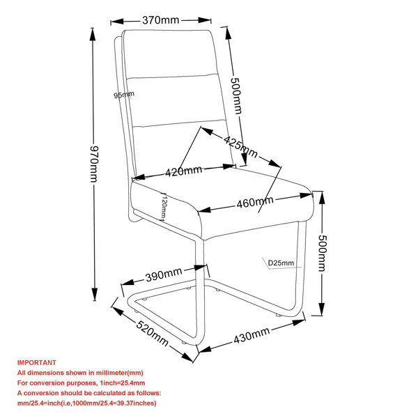 Dimensions du produit