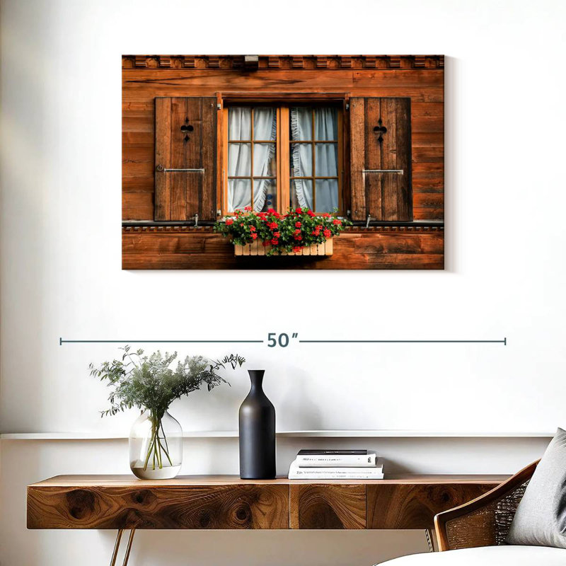 Lilie House Window, 24" H x 36" W