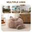 Fauteuil à billes en forme de chat de style fantaisiste moderne, canapé paresseux en fausse fourrure de lapin avec coussin amovible pour adultes et enfants-1293425821
