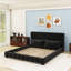 Lit plateforme tapissier avec 2 coussins-393165508-393165505