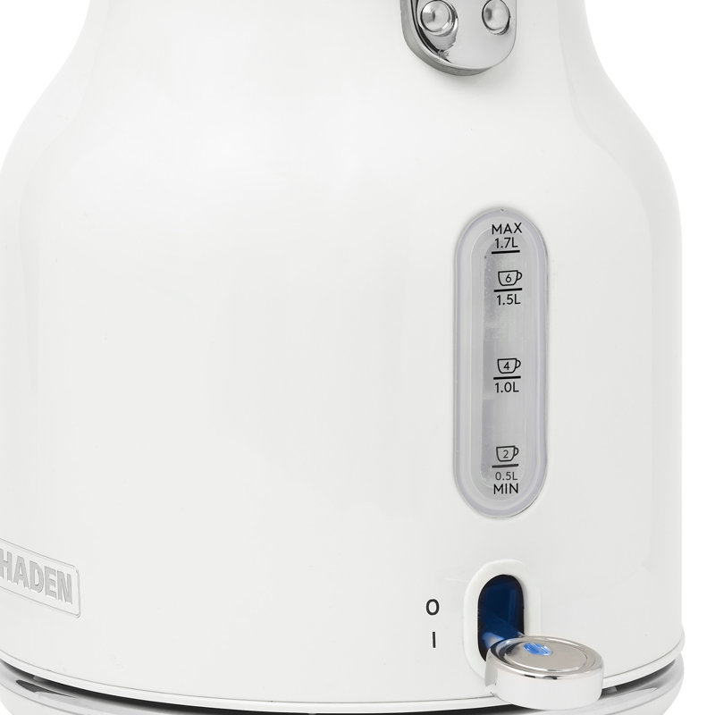 HADEN Heritage Ivory & Chrome Bundle with 2-Slice Toaster and Electric Kettle