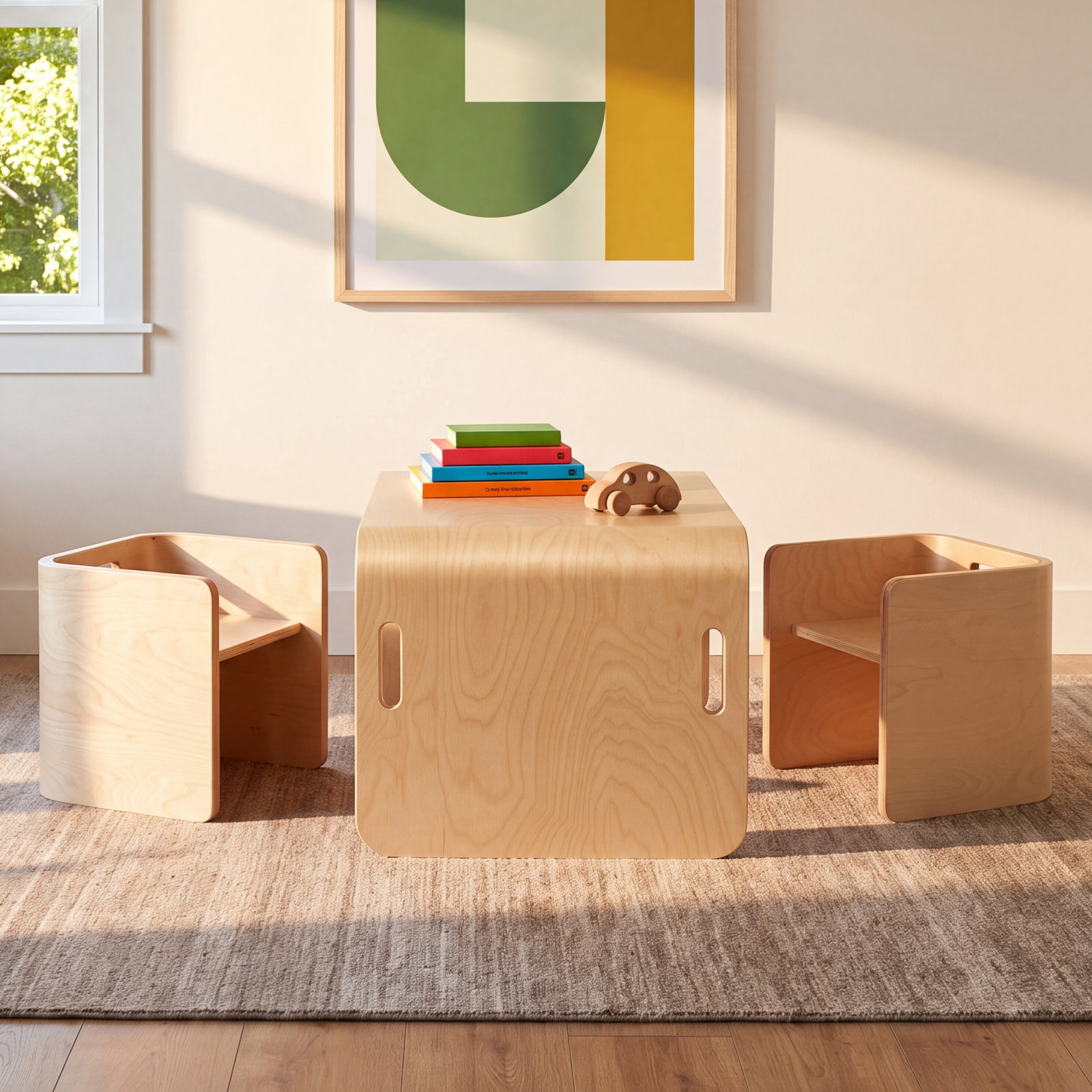 Bentwood Kids Table and Chair Set
