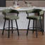 Tabouret de comptoir rembourré l 21,75 po avec repose-pieds en métal-2090640714