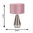 Jax Metal Dimmable Touch Table Lamp with Velvet Drum Shade with LED Bulb-36579860-36579857