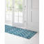 Tapis géométrique bleu foncé World Menagerie-186432042