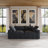 Kenda Tenia 80'' Linen Slipcovered Modular Sofa-2117120763