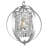 Dennita 12.6 - Inch Unique Statement Globe Pendant with Crystal Accents
