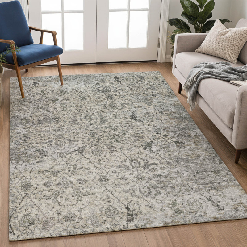 Machine Washable Indoor/Outdoor Jadiel ACN2359 Traditional Rug, Rectangle 3' x 5'