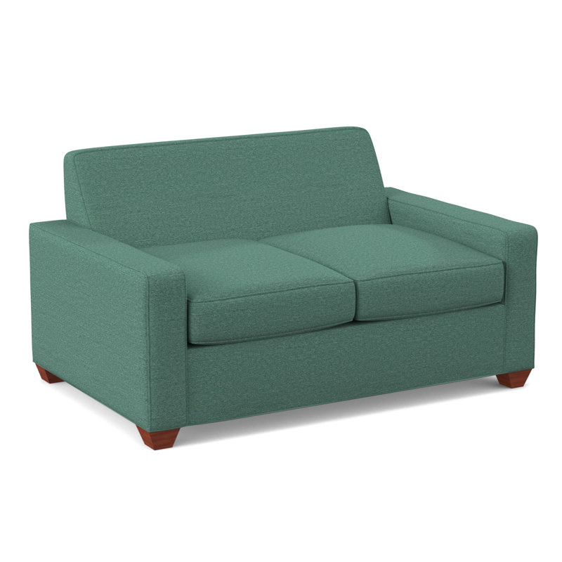 Avery 72" Square Arm Sofa, BM Cherry, Antic Lagoon