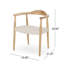 Chaise avec accoudoirs