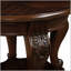 Table d'appoint ronde 22 po, table d'appoint en bois massif avec tablette-327118308