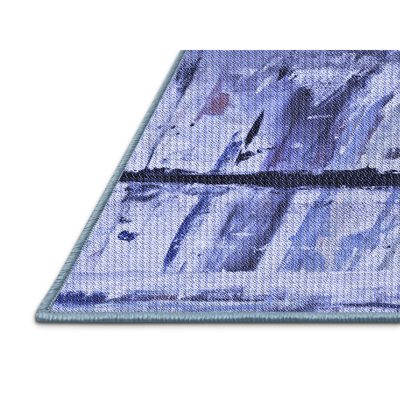 Tapis 100% à motif lavable à la machine 2989, Rectangle 4 pi x 6 pi