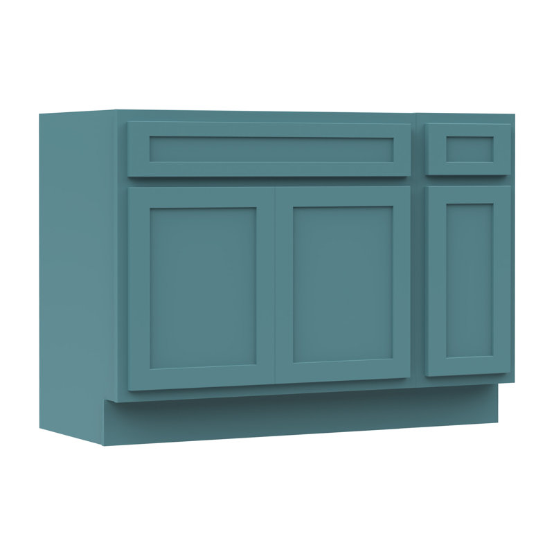 42 Single Bathroom Vanity Base Only, Teal